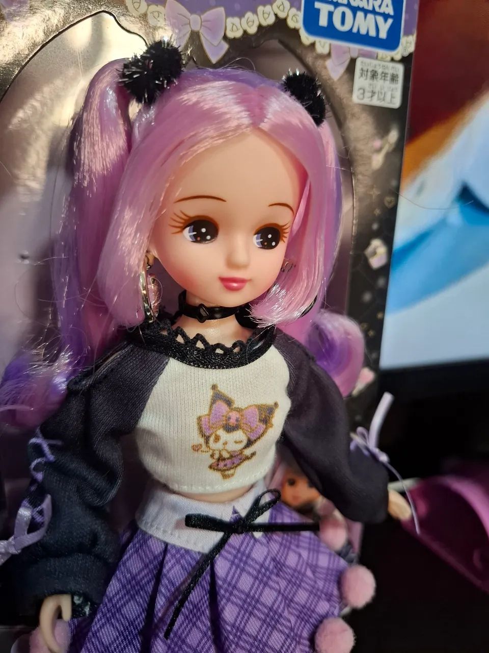 Boneca Licca Chan Kuromi Sanrio - Completar com Caixa e Importada do Japão 
