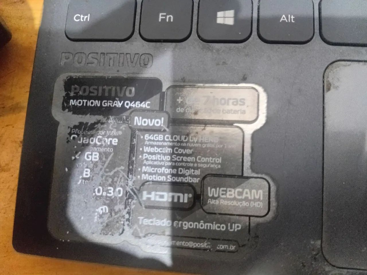 Vende se notebook positivo motion gray q464c com defeito. Leia a descrição! - Foto 3