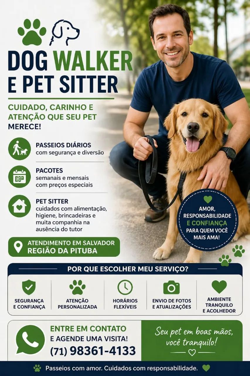 Dog Walker, Pet Sitter, passador pets