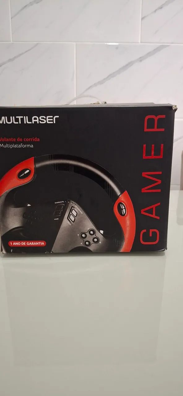 VOLANTE GAMER MULTILASER MULTIPLATAFORMAS - Foto 5