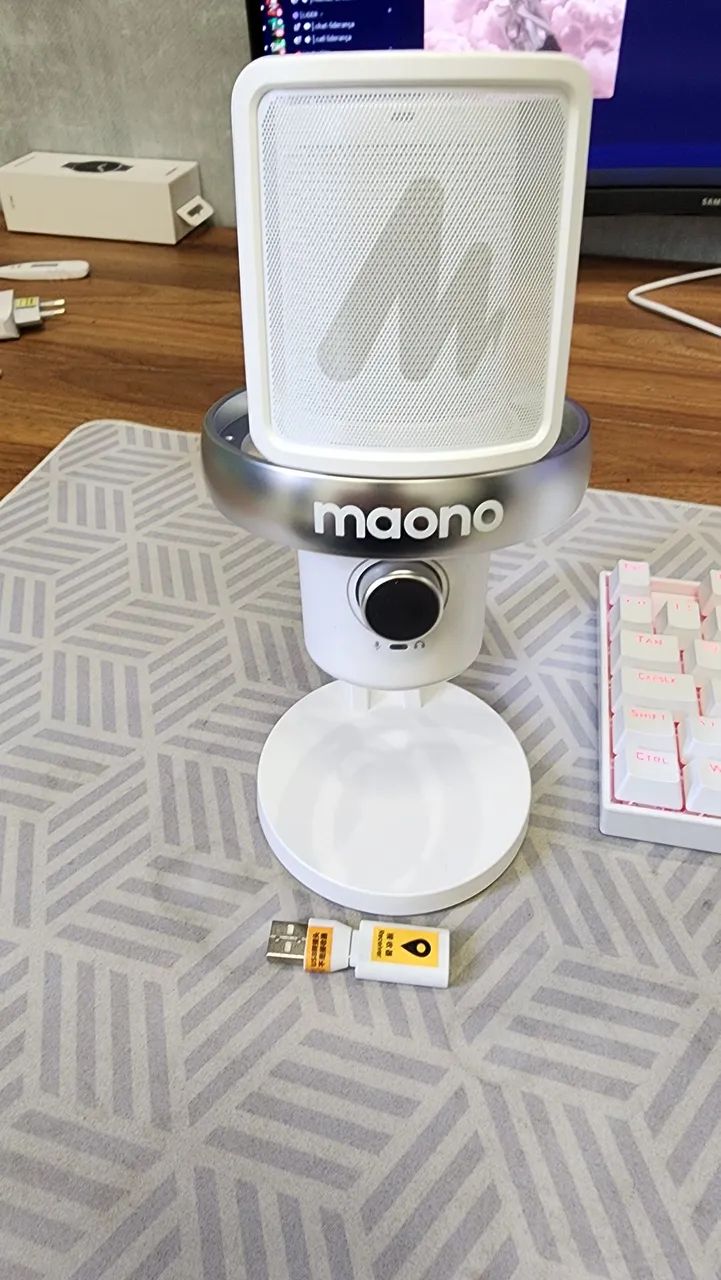 Microfone maono dm40 PRO novo branco - Foto 2