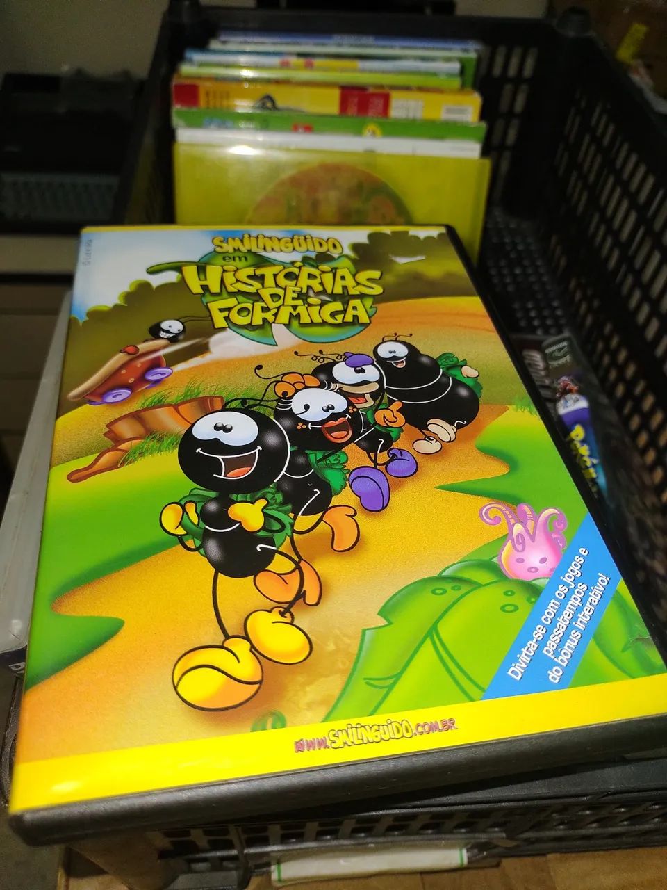 Dvd Infantil Smilinguido, original, bom estado. E outros.