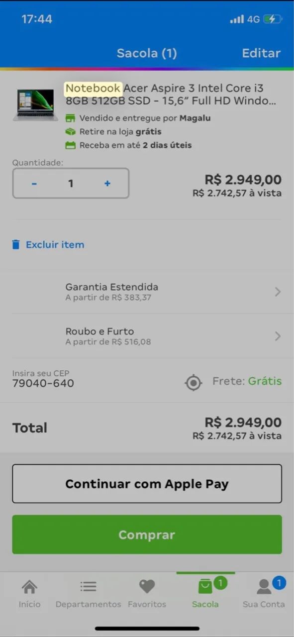 Vendo notebook Acer  - está com problema no cabo flat - Foto 2