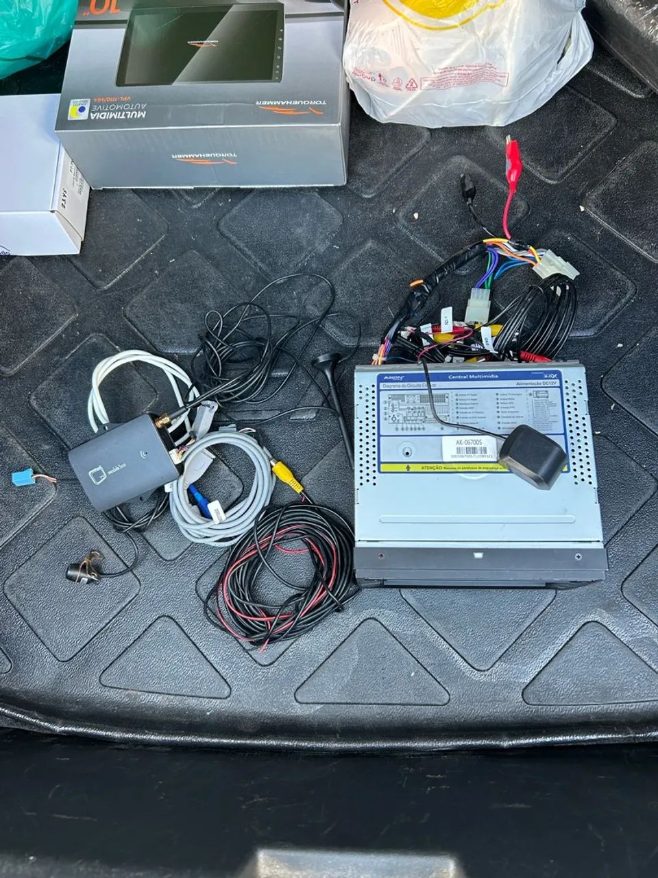 Vendo multimídia Aikon 7 polegadas com módulo de tv e câmera de ré original  - Foto 3