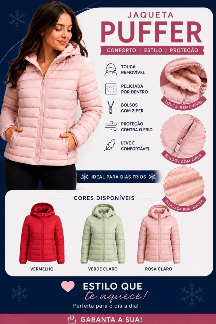 JAQUETA FEMININA PUFFER