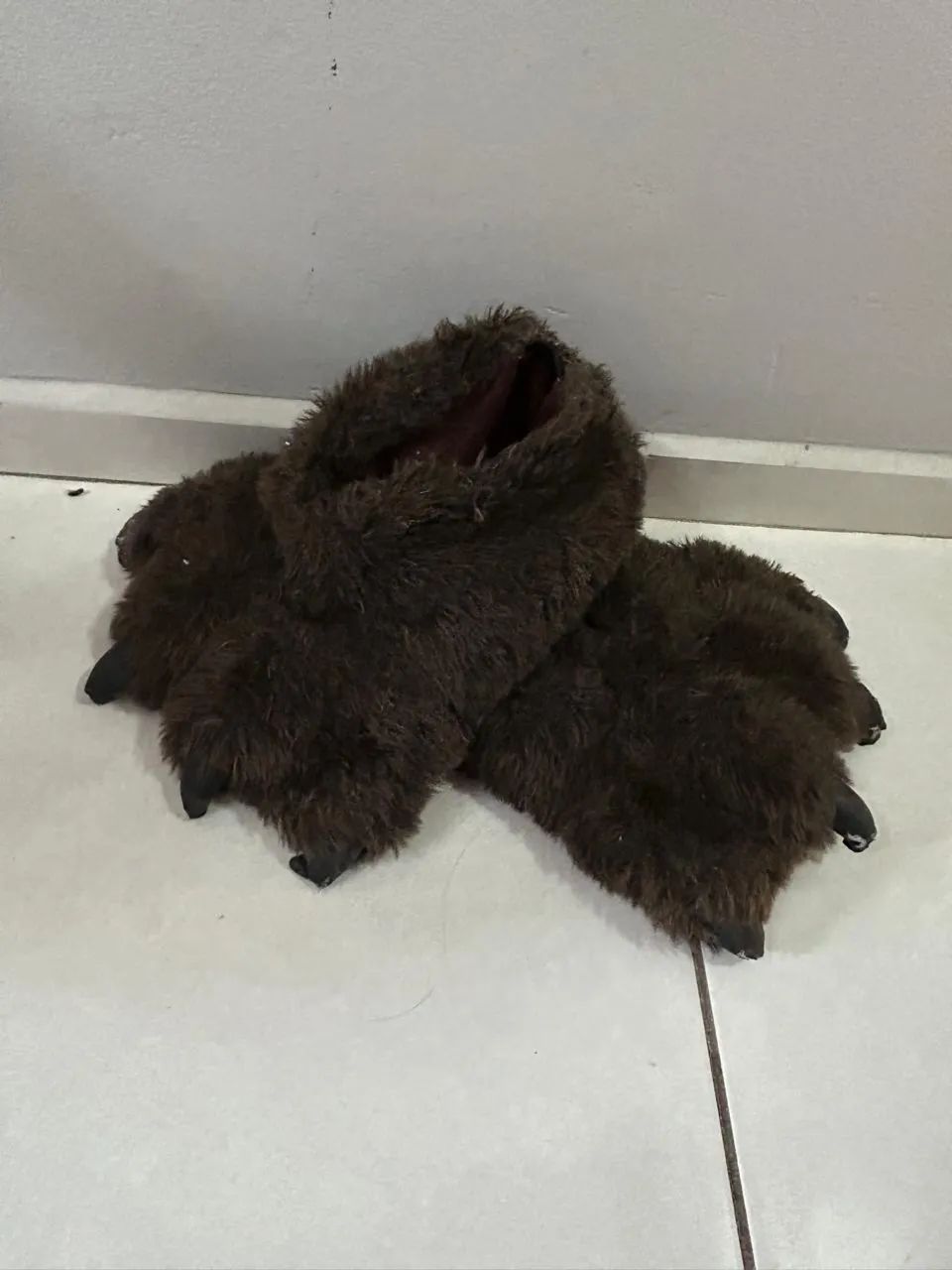 Pantufa de pata peluda