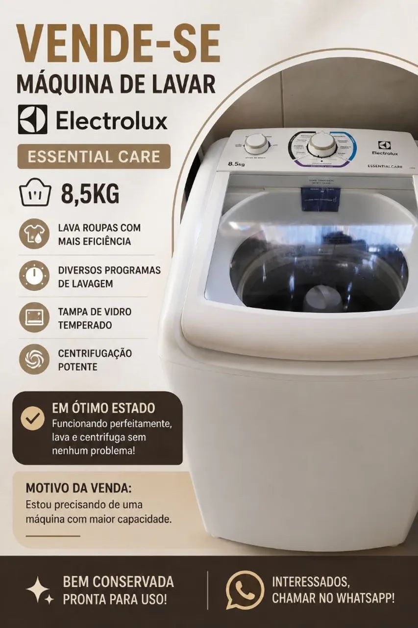 Máquina de lavar nova