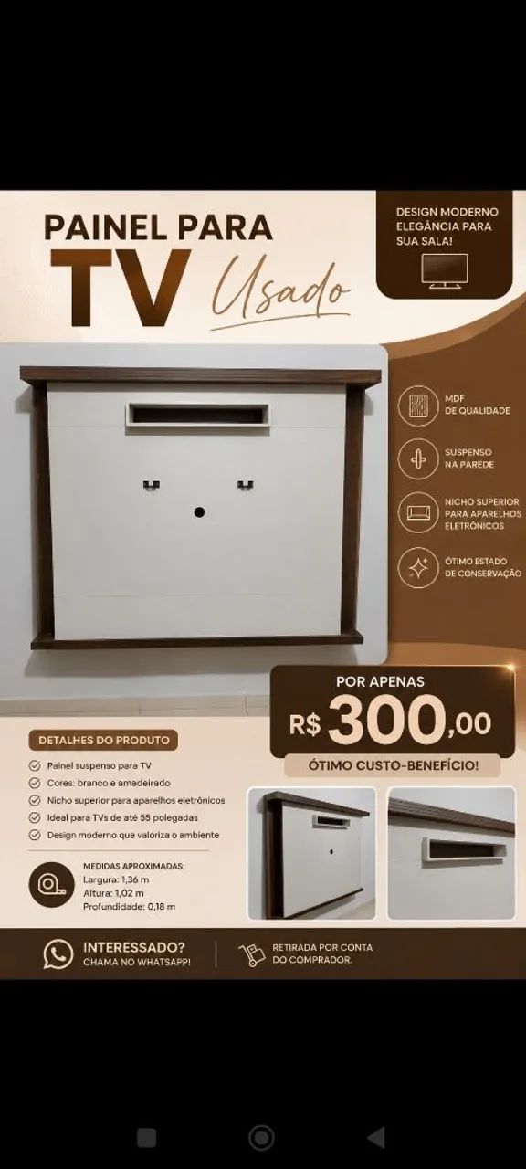 Vendo painel usado
