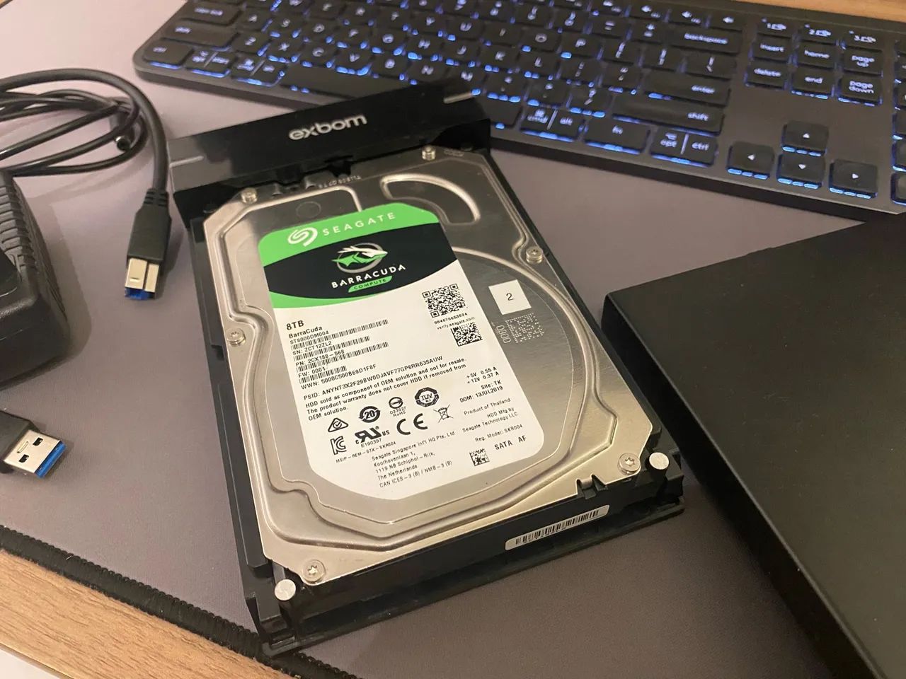 HD Seagate Barracuda 8TB + case externo - excelente estado  - Foto 3