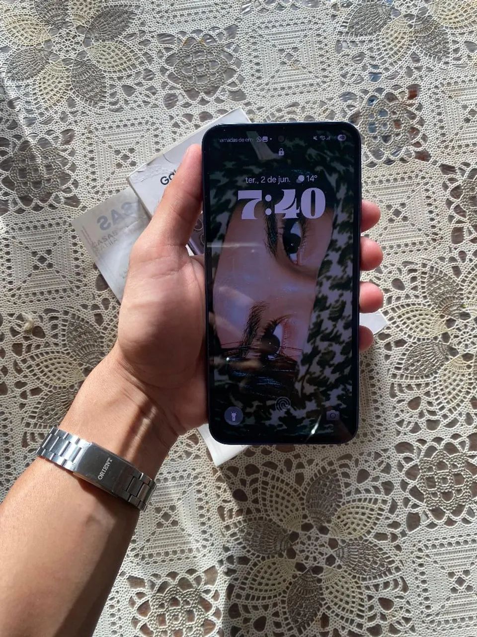SAMSUNG A35 NOVO E COMPLETO - Foto 4