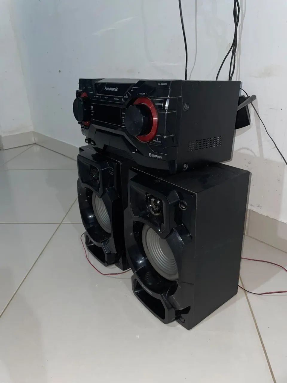 Som com duas caixas da Panasonic  - Foto 2