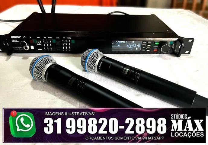  Aluguel de microfones sem fio profissionais para eventos em geral - Foto 2