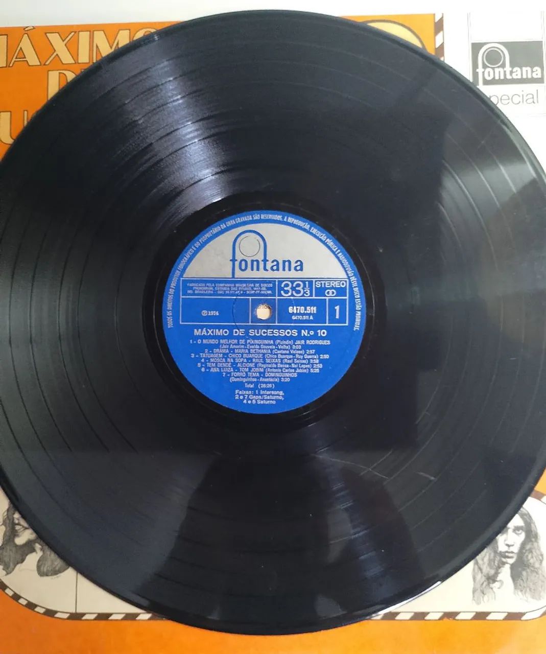 Máximo de Sucessos n°10 1974 LP vinil Coletânea  - Foto 3