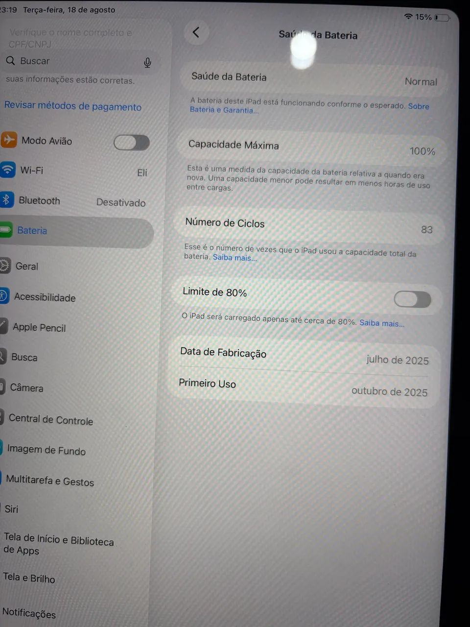 iPad a16 128gb prata  - Foto 3