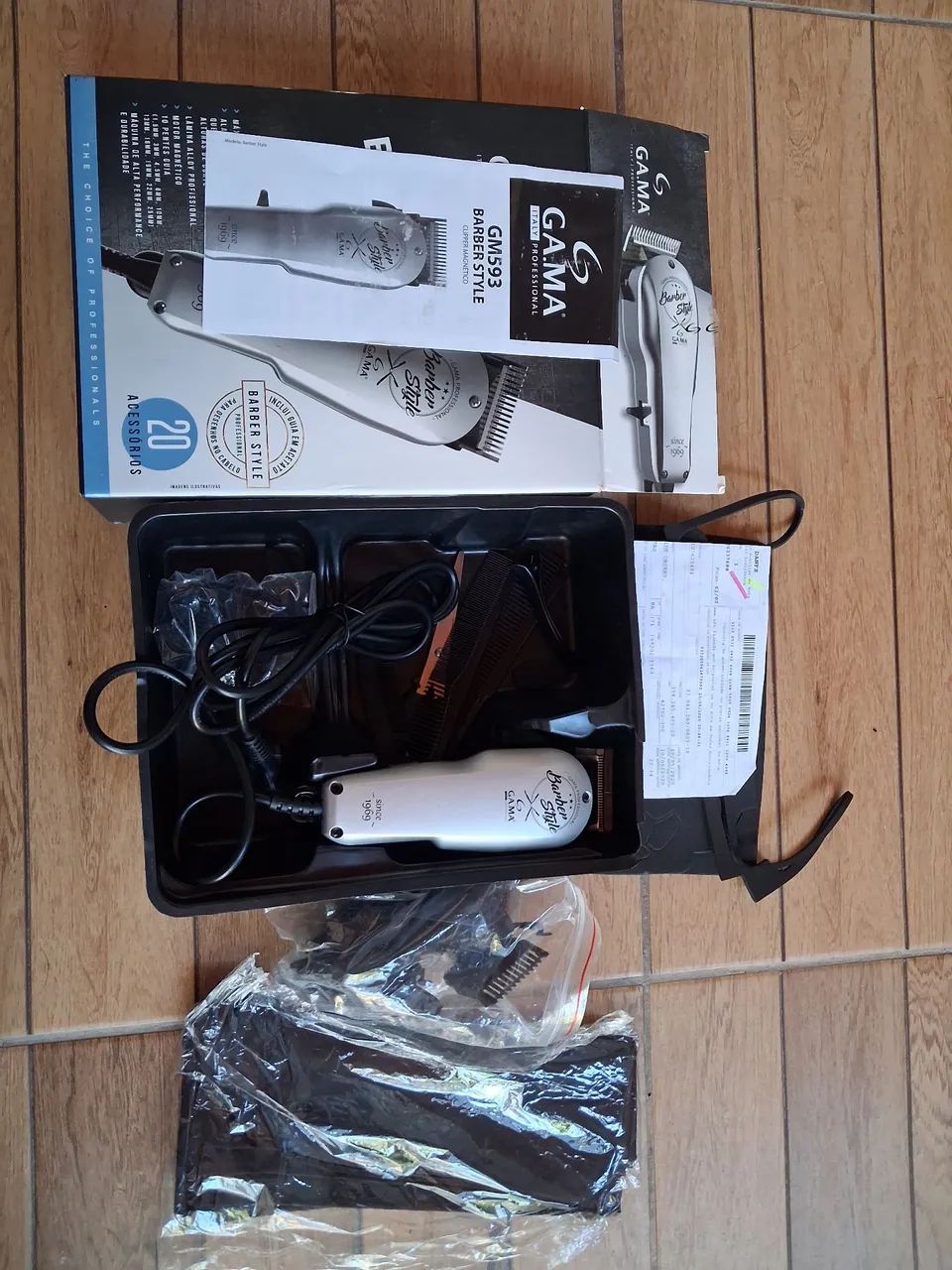 Máquina GAMA Italy Barber Style 110V - Nova, usada 1x