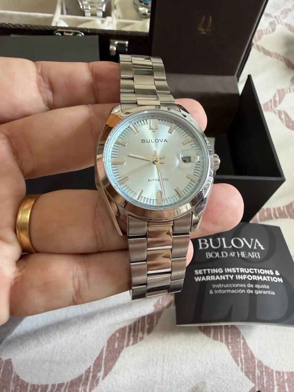 Relógio Bulova Classic Surveyor Automático Azul - 96B469 - Foto 5