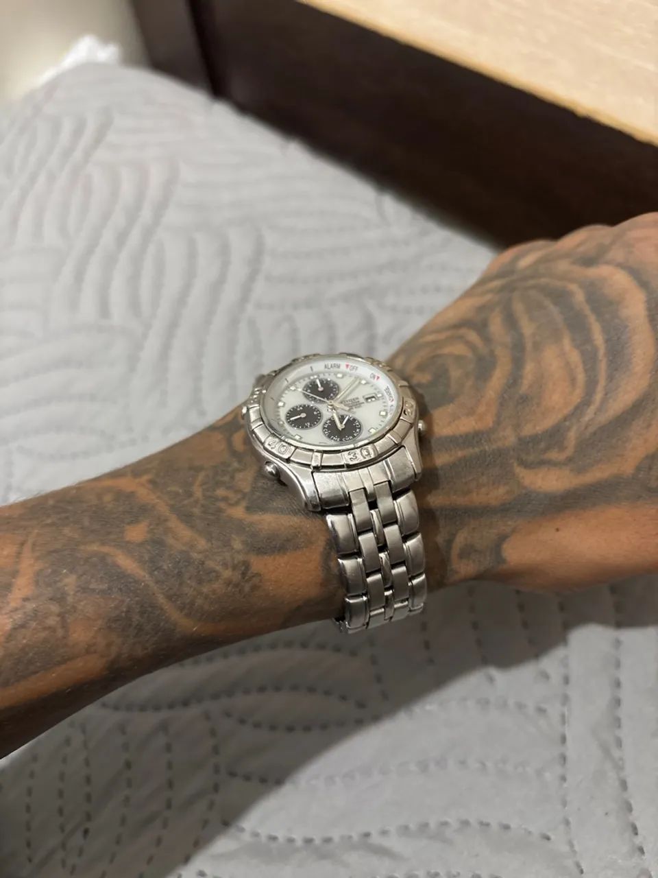 Relógio Citizen Eco-drive branco gelo - Foto 3