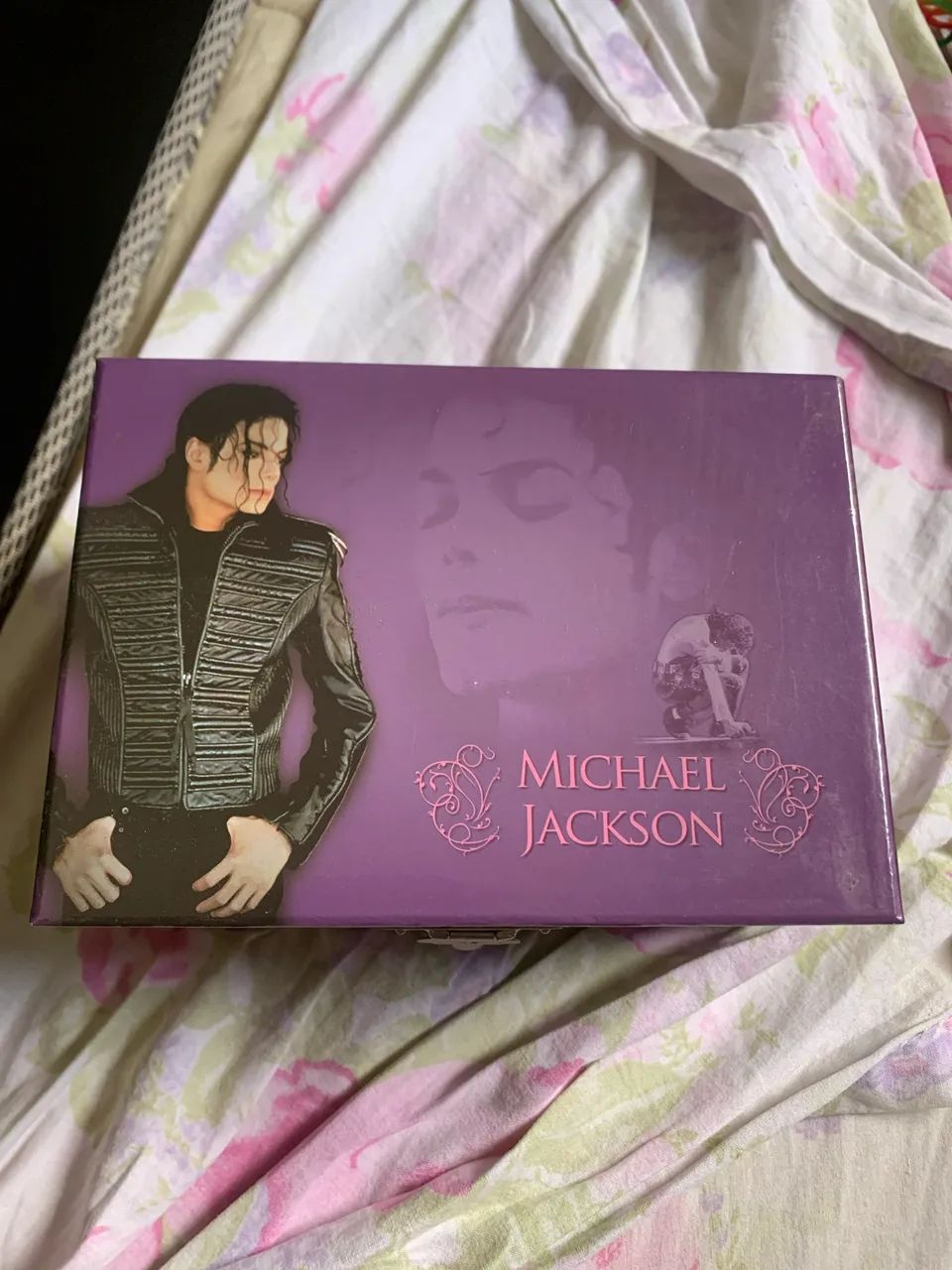 Caixa porta joia musical Michael Jackson pop música - Antiguidades