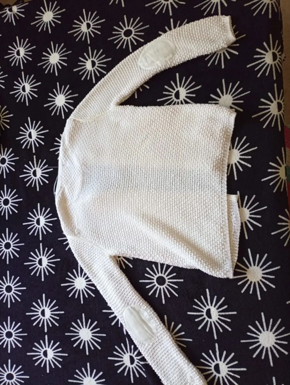Cardigan elegante branco - Foto 2