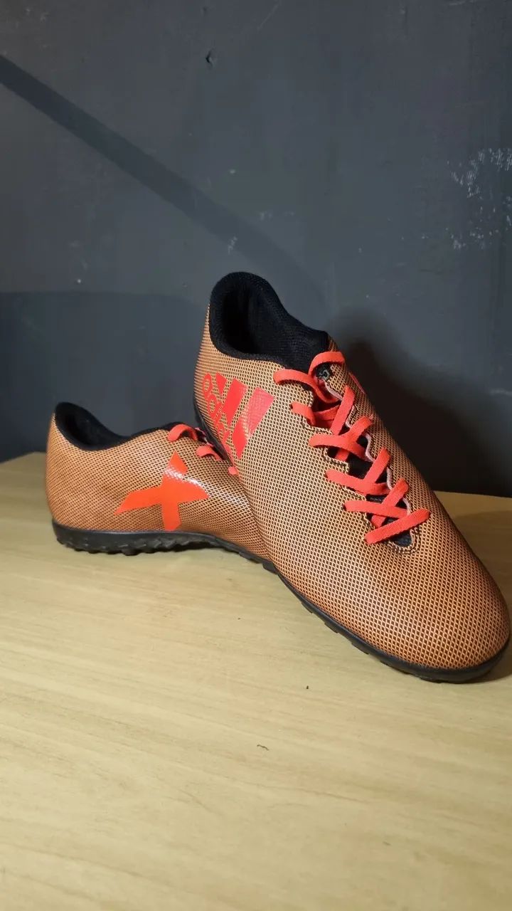 Chuteira Society Adidas X 17.4 TF n. 40 - NOVA! - Foto 4