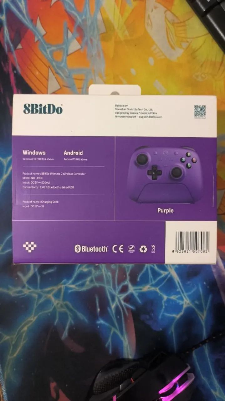 Controle 8Bitdo Ultimate 2 Roxo - Foto 2
