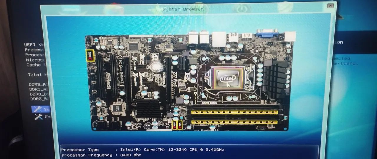 Kit Z77 Pro3 + i3-3240 + 4GB DDR3  - Foto 4