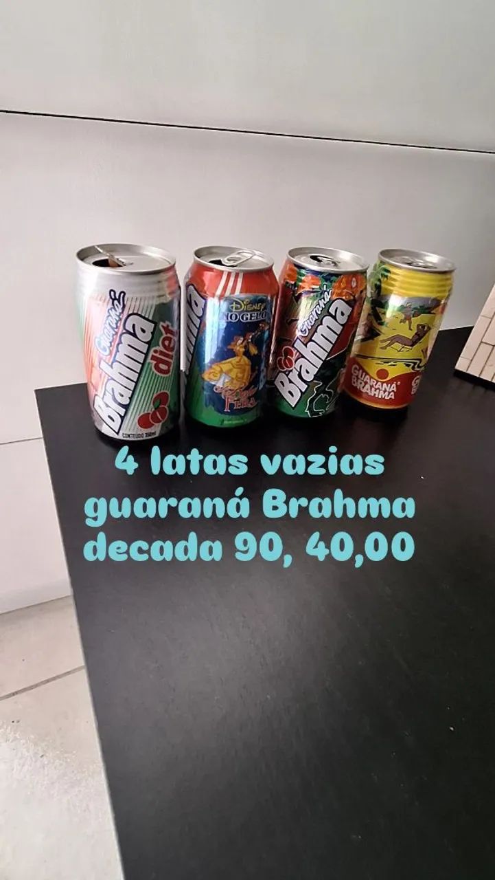 4 latas guaranás antigos
