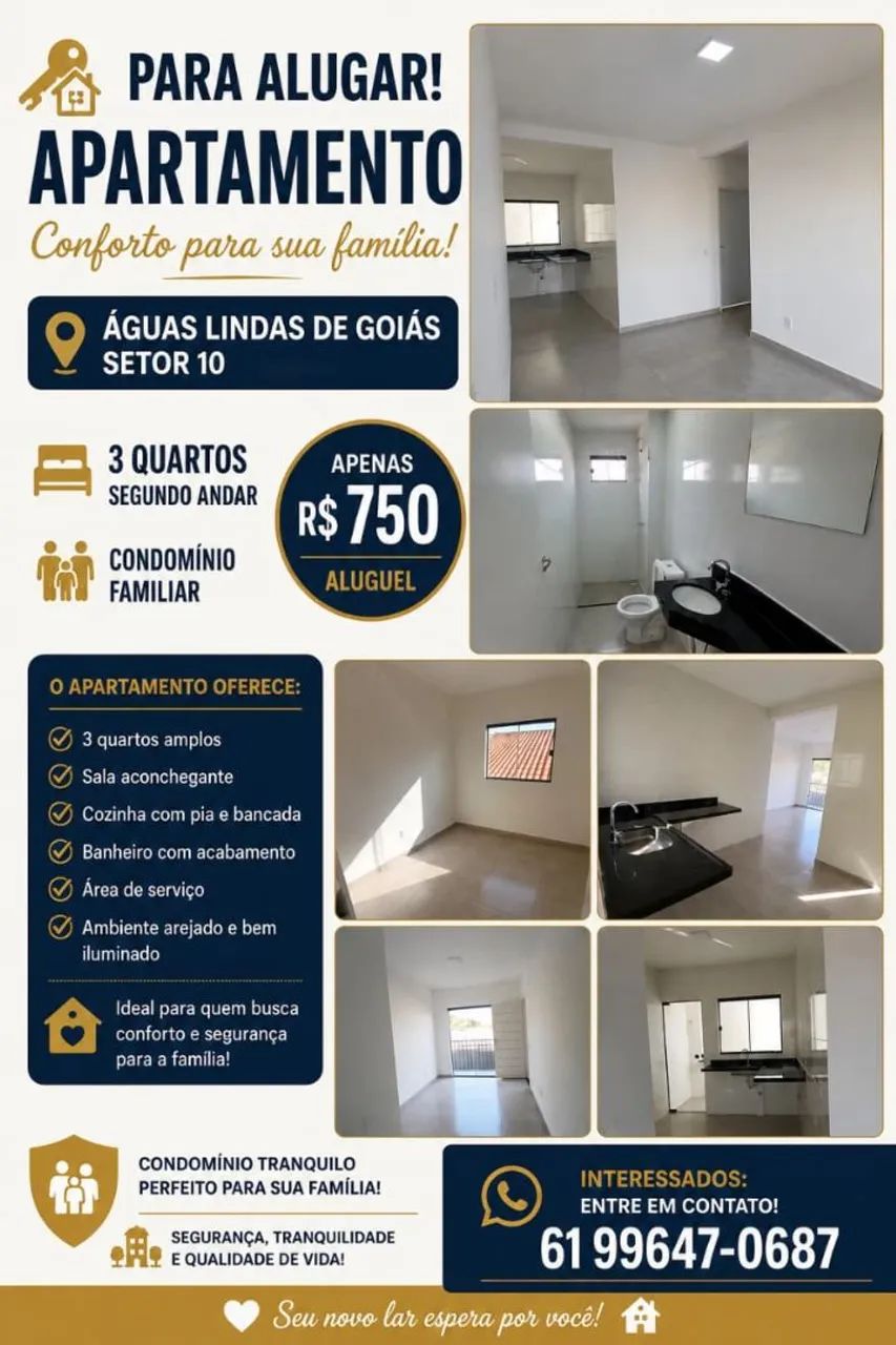 aluguel do apartamento 