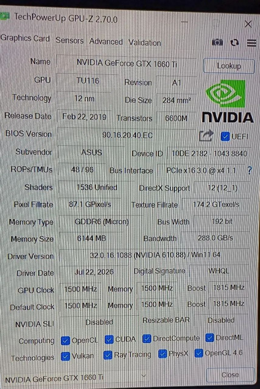 PLACA DE VÍDEO GTX 1660TI EM BOM ESTADO. - Foto 4