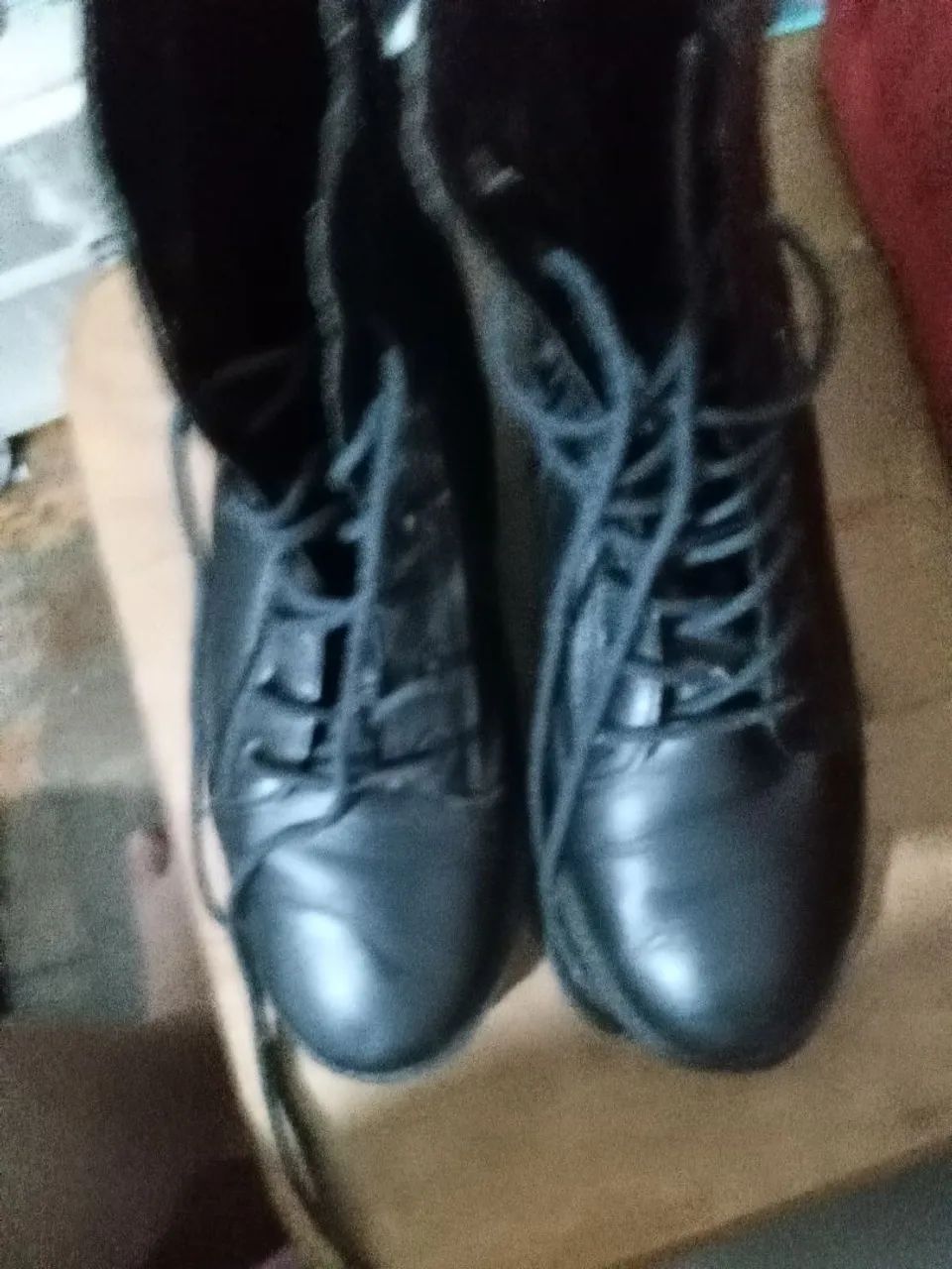 Bota coturno couro genuíno  - Foto 2