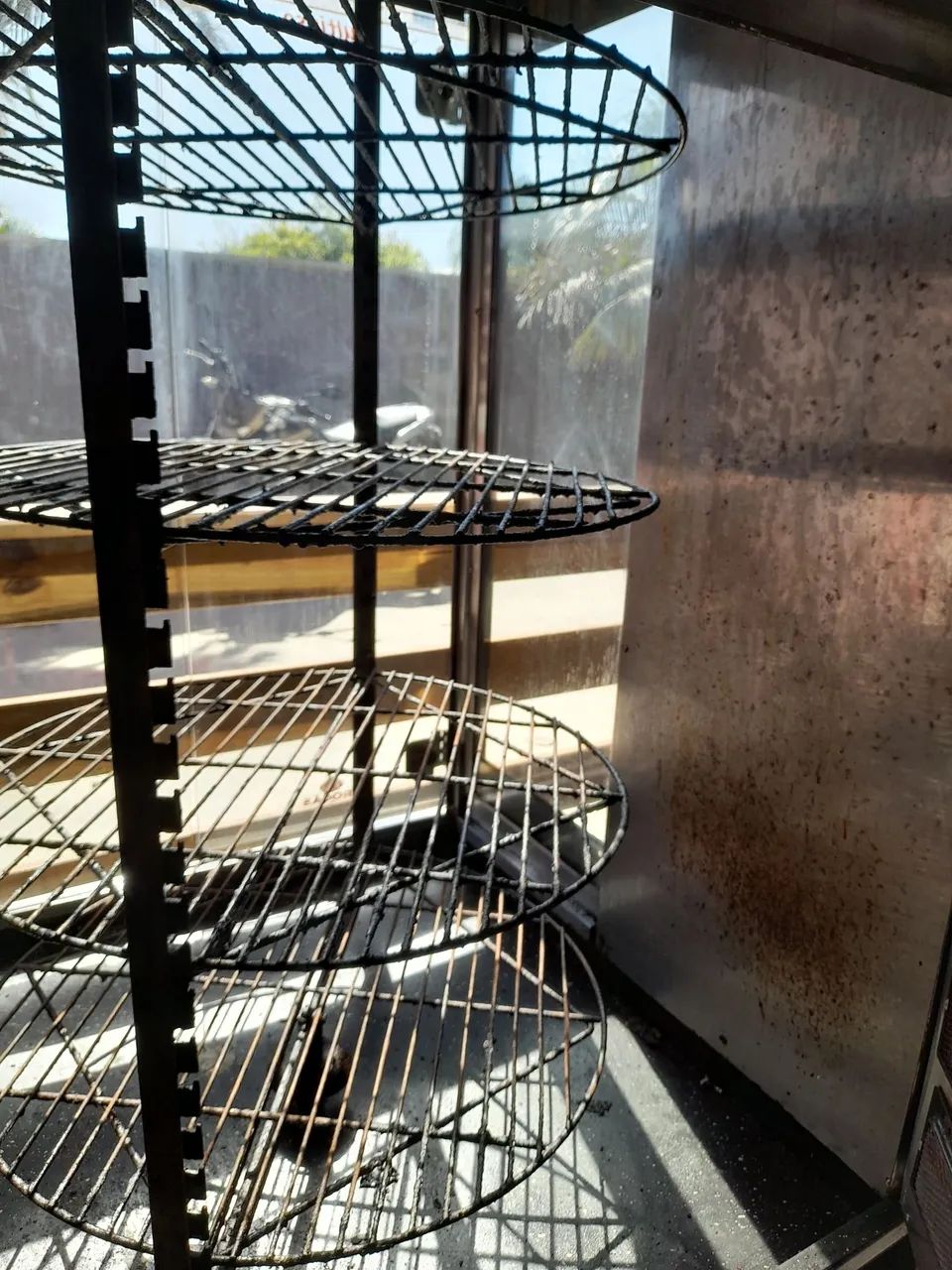 Maquina de assar, carne, frango, assadeira