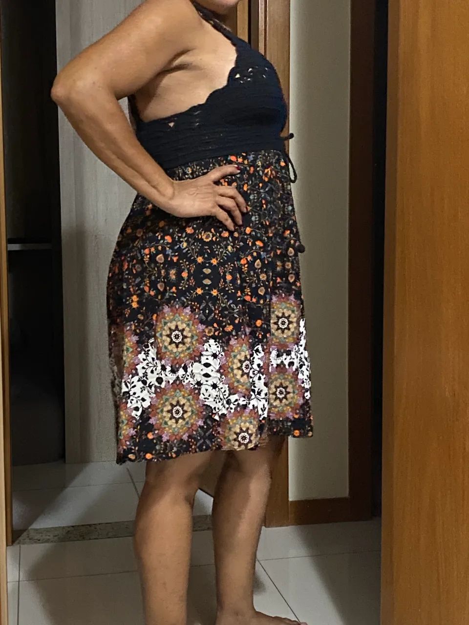Vestido Farm com Crochê Tam M - Foto 2