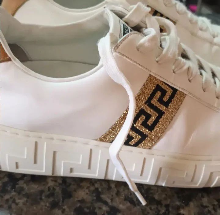 Tênis versace com estampa Grega Original 41 - Foto 2