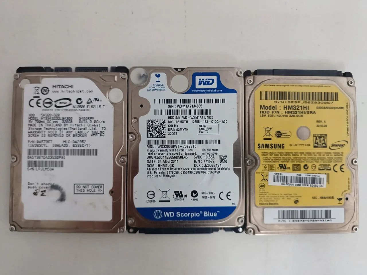 3 hds 320GB 2.5 notebook  - Foto 5