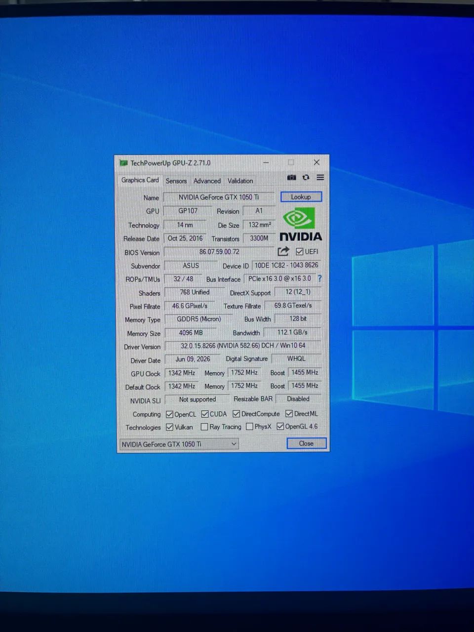 GEFORCE GTX 1050Ti - ASUS Cerberus 4GB com caixa  - Foto 5