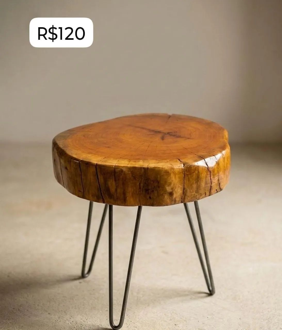Mesinha de apoio rústica jaqueira ( móveis orgânico)