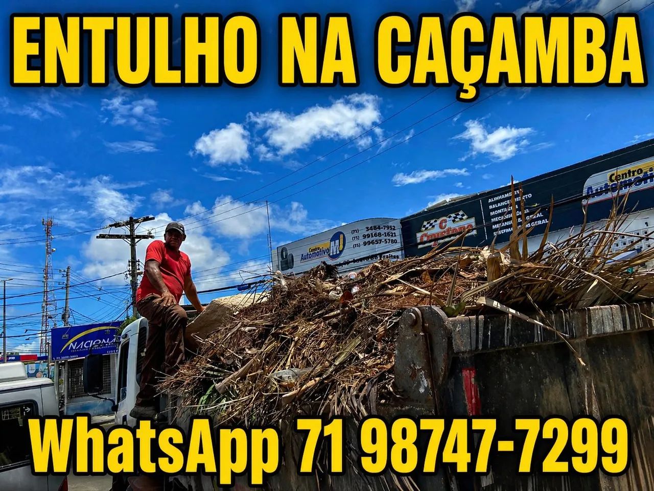 ENTULHO NA CAÇAMBA - MAIS BARATO QUE CONTÊINER - Foto 3
