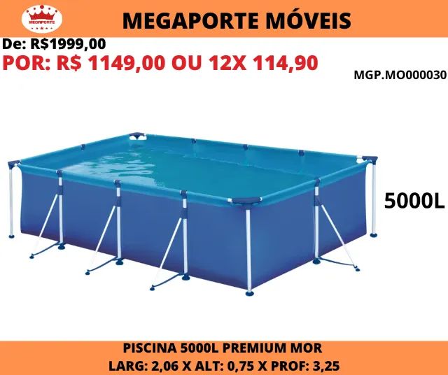 Piscina 5000L Premium Mor