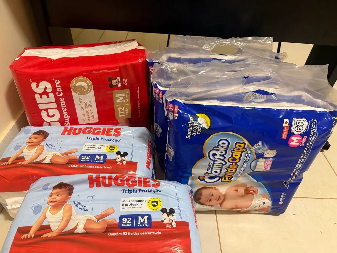 Fraldas diversas marcas