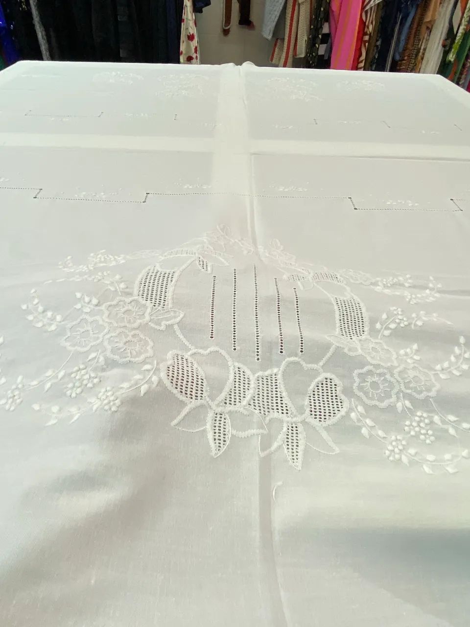 Toalha de Mesa Retangular de Algodão 10 Lugares - Foto 3