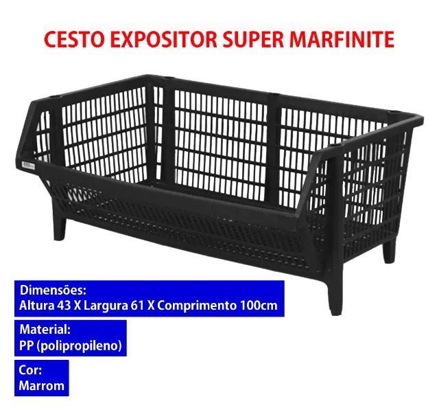 OPORTUNIDADE! CESTOS EXPOSITORES MARFINITE SUPER