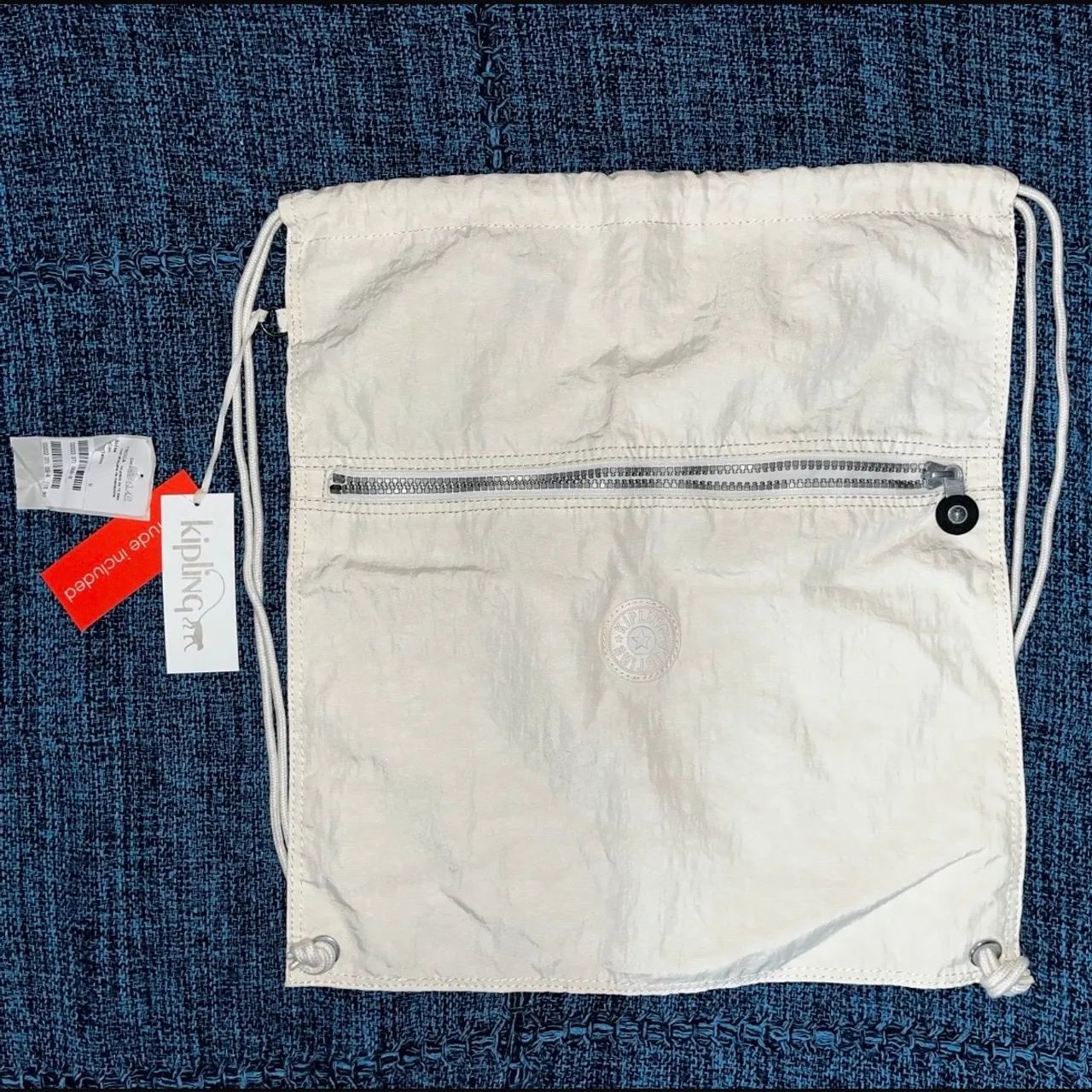 Mochila Kipling Saco Off White - Foto 2