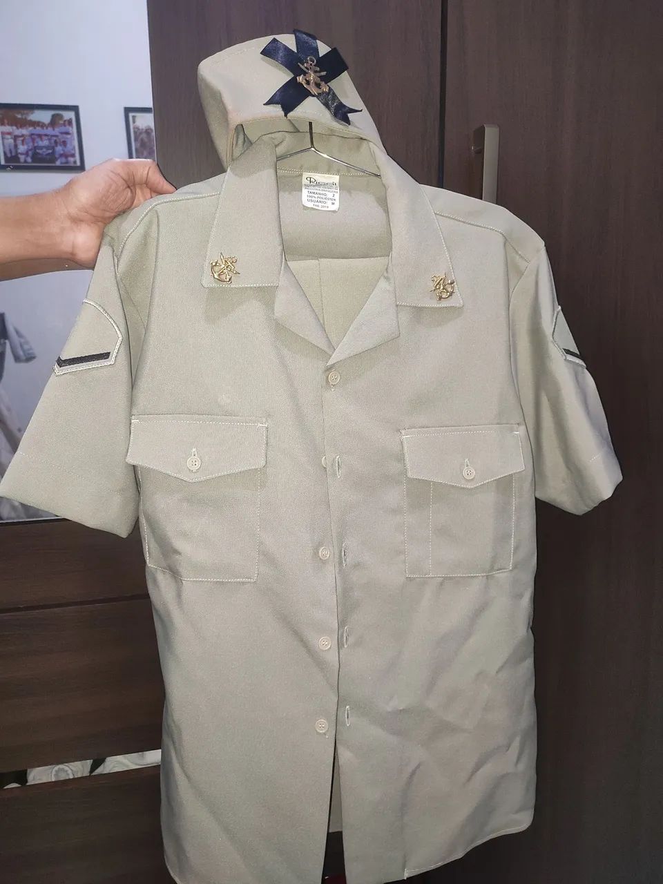 Roupa marinha usada uma vez  - Foto 2