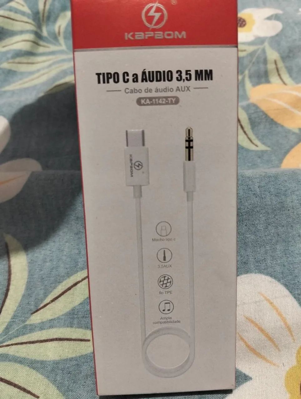 Cabo de Áudio Tipo C para P2