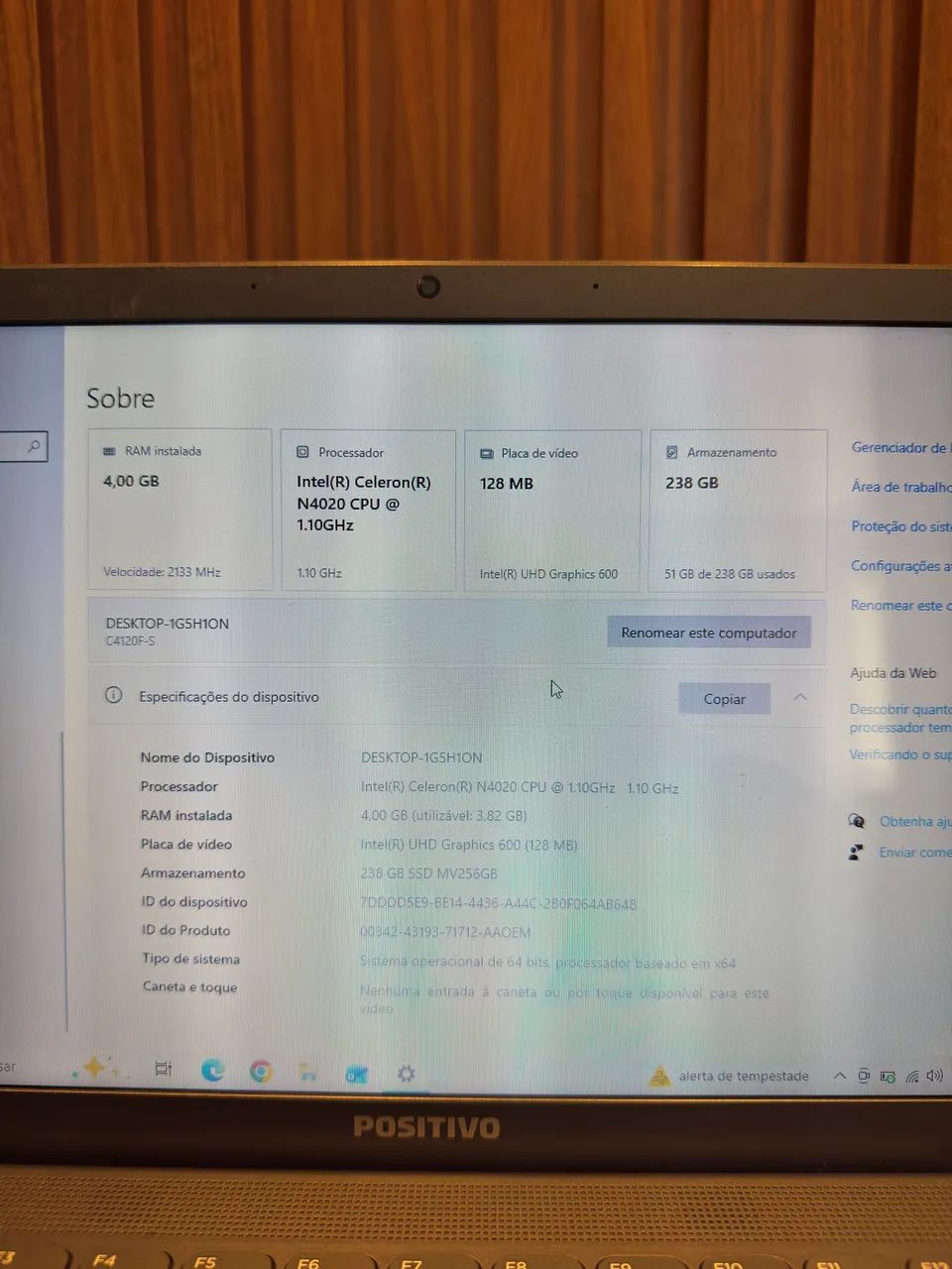 Notbook Positivo Windows 10 instalado - Foto 4