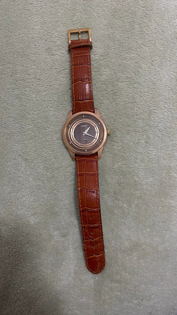 relógio orient eternal mrsc1001 marrom