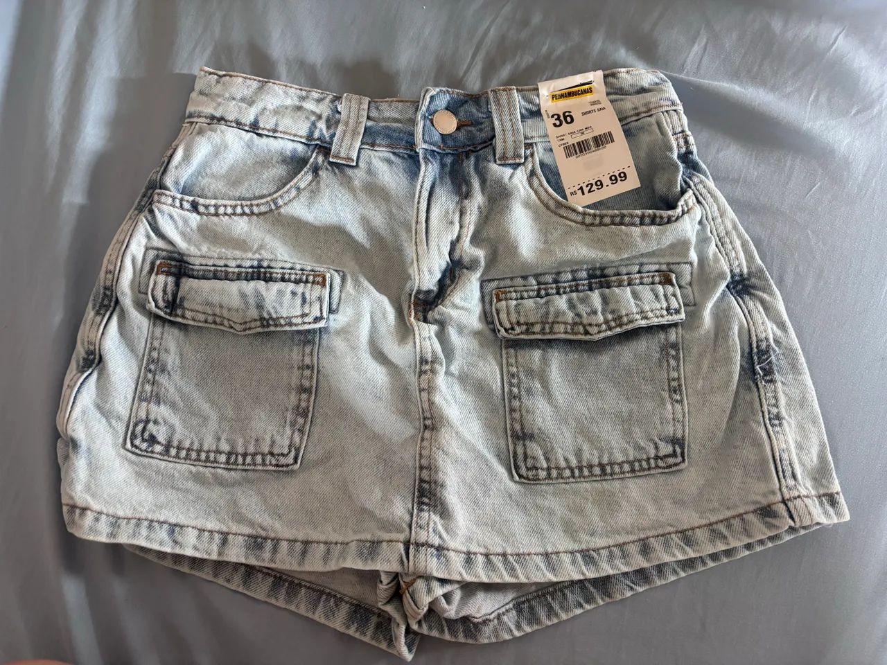 short saia jeans - Foto 2