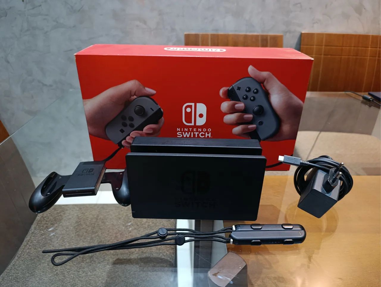 Nintendo Switch 1 padrão V2 cinza usado - Foto 5
