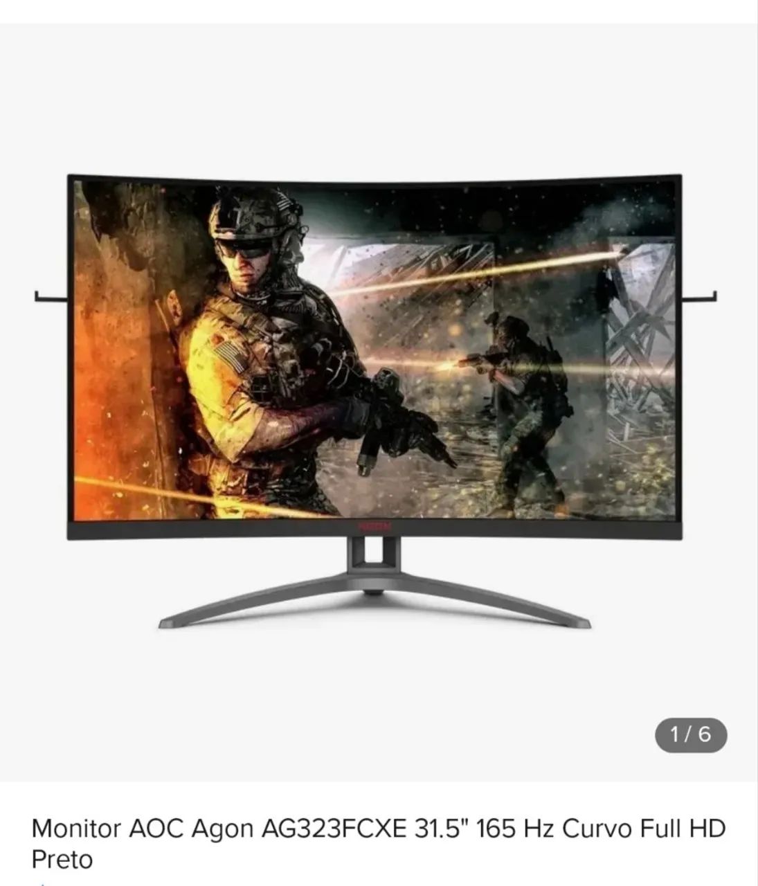 Monitor AOC curvo 