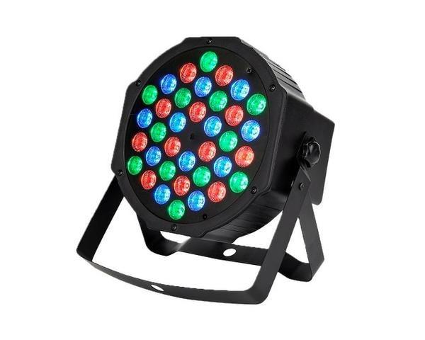 Canhão Refletor Led Par Rgb 36 Leds 1w Dmx512 Slim Strobo